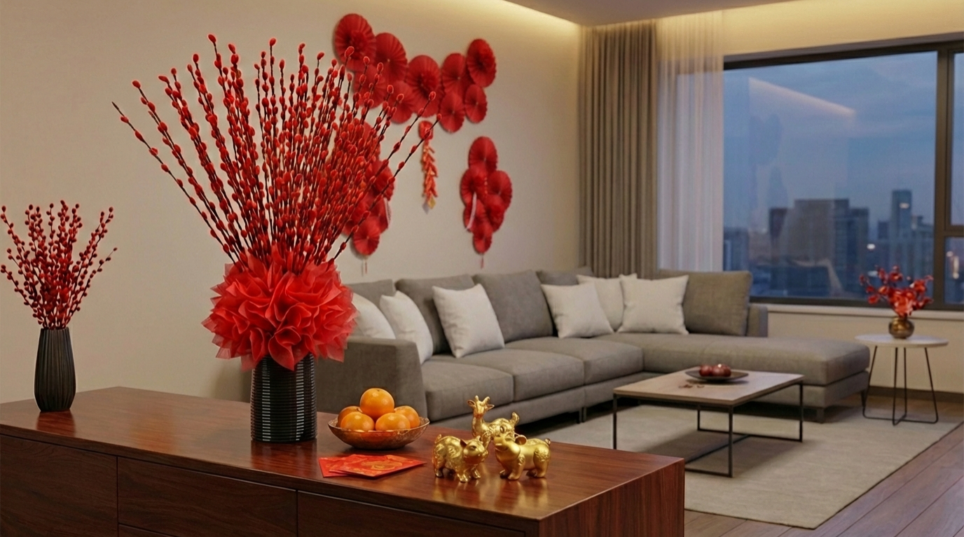 Bình Nụ Tầm Xuân 3 bình nụ tam xuan