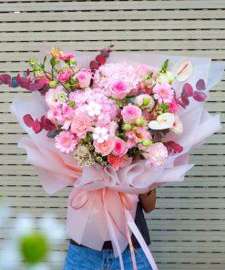Bó Hoa Cẩm Tú Cầu Hồng