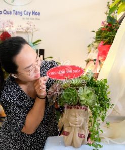 Bình Sen Đá Cô Gái Quà Tặng - Ảnh 4